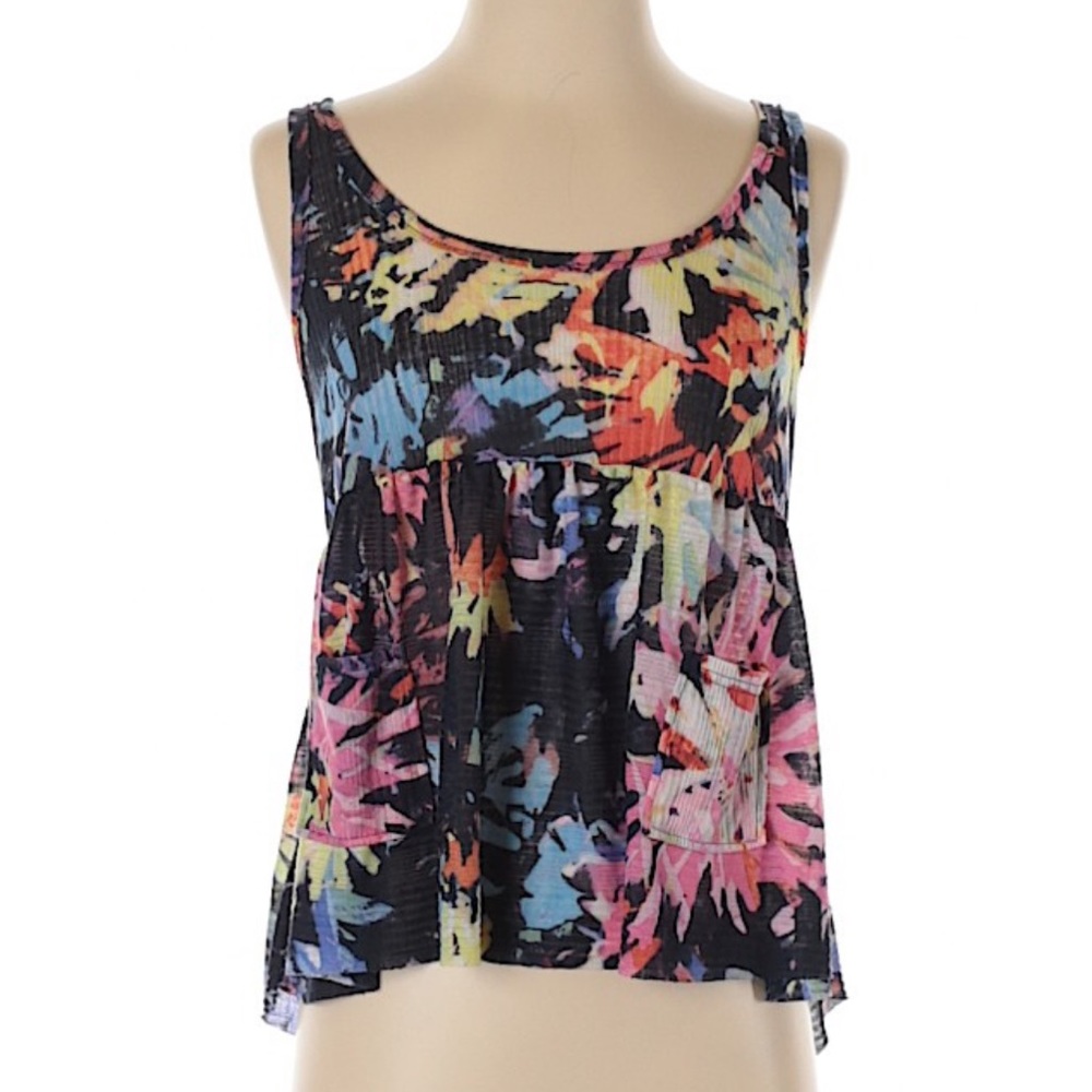 Free People Floral Sleeveless Top